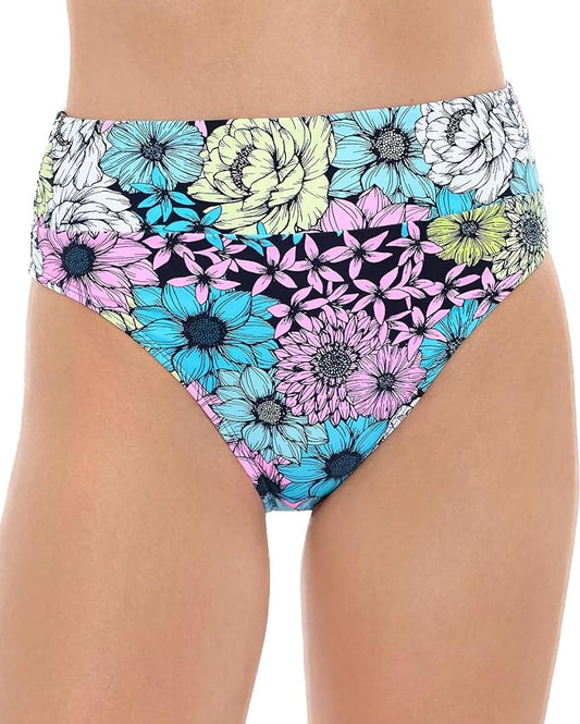 Salt Cove Juniors Blossomed Printed High-Waist Bikini Bottoms  Multicolor Size M