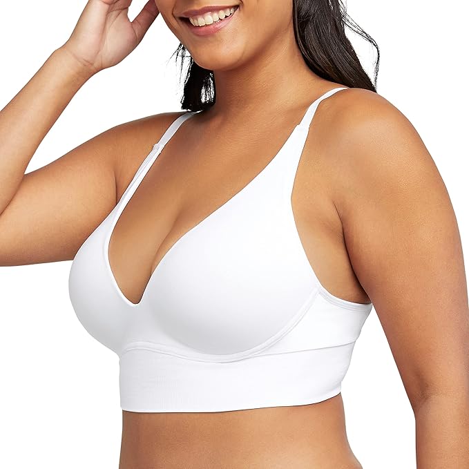 Maidenform M Seamless Lift Wireless Bralette  Color White Size XL