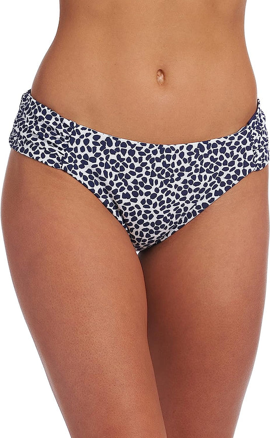 La Blanca  Side-Shirred Hipster Bikini Bottom  Color Indigo Size 10