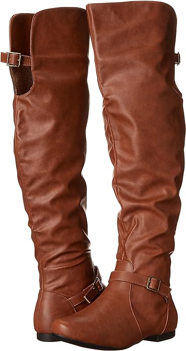 Journee Collection Women's Loft Knee Boots  Color Chestnut Size 10M