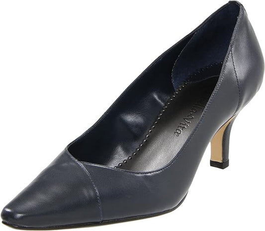 Bella Vita Women's Wow Pumps  Color Navy Kidskin Size 8.5WW