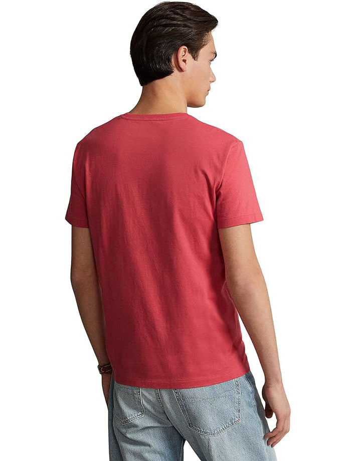 Polo Ralph Lauren Men's Classic-Fit Jersey Crew-Neck T-Shirt  Color Red Sky Size XL