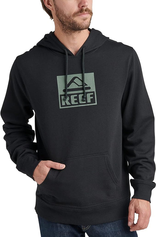 REEF Men's Legacy Fleece Hoodie  Color Caviar Size M