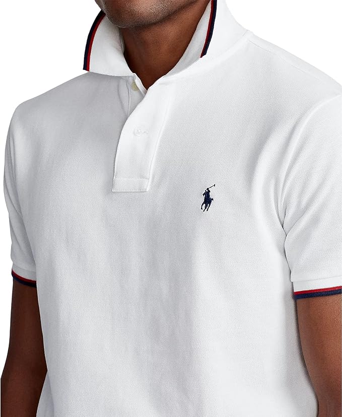 Polo Ralph Lauren Men's Classic-Fit Mesh Polo Shirt  Color White Size XL