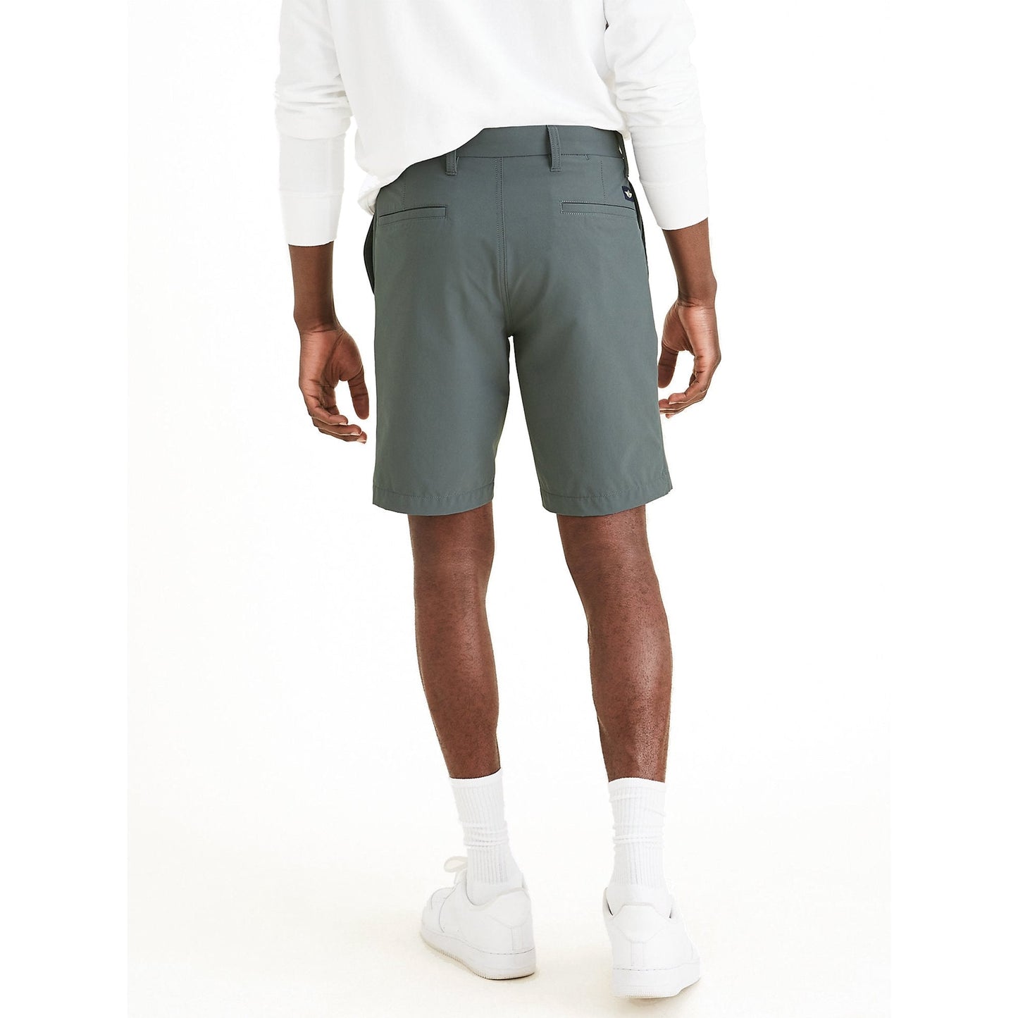 Dockers Men's Straight-Fit Supreme  Flex Shorts  Color Cool Slate Size 32