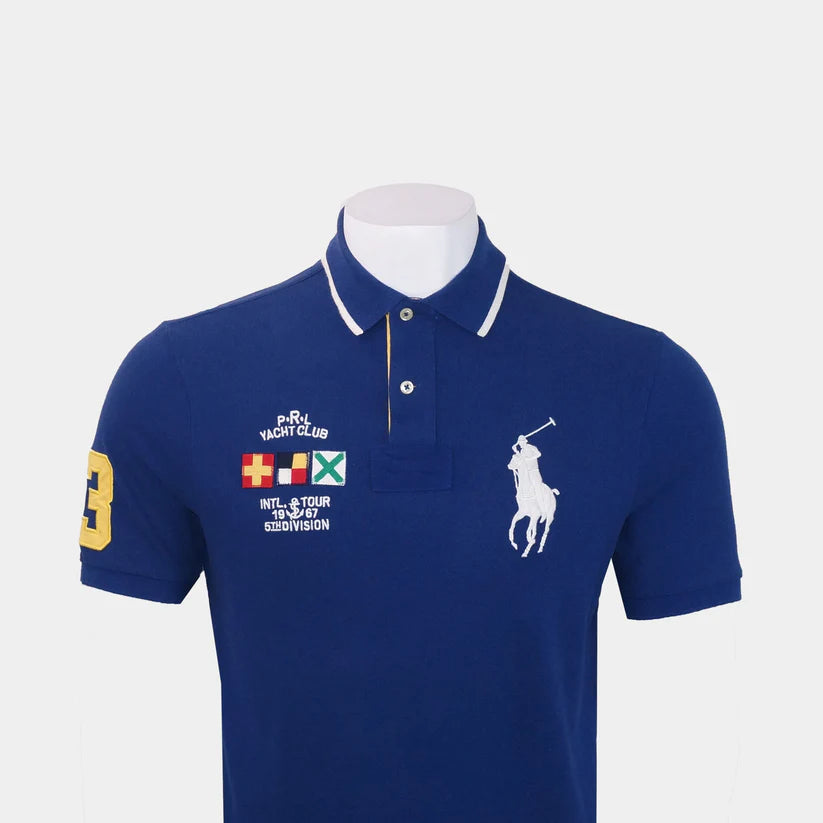 Polo Ralph Lauren Men's Classic-Fit Big Pony Polo Shirt  Color Navy Size L