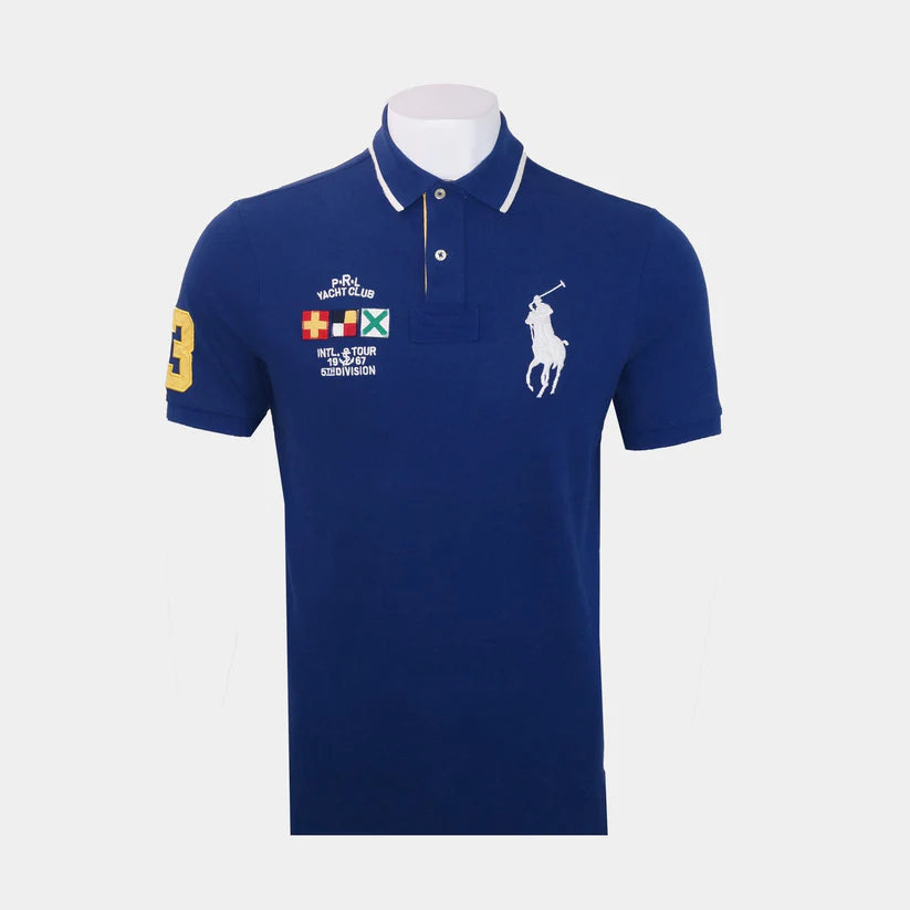 Polo Ralph Lauren Men's Classic-Fit Big Pony Polo Shirt  Color Navy Size L