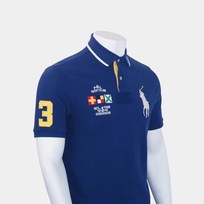 Polo Ralph Lauren Men's Classic-Fit Big Pony Polo Shirt  Color Navy Size L