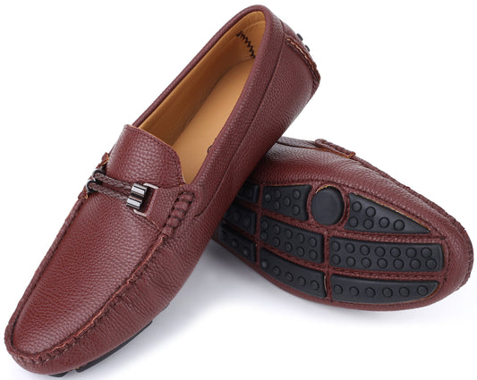 Mio Marino Men's Dress/Casual Loafers  Color Brown Size 10.5