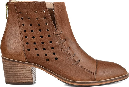 Journee Collection Women's Ulima Ankle Booties Color Brown Size 8.5M