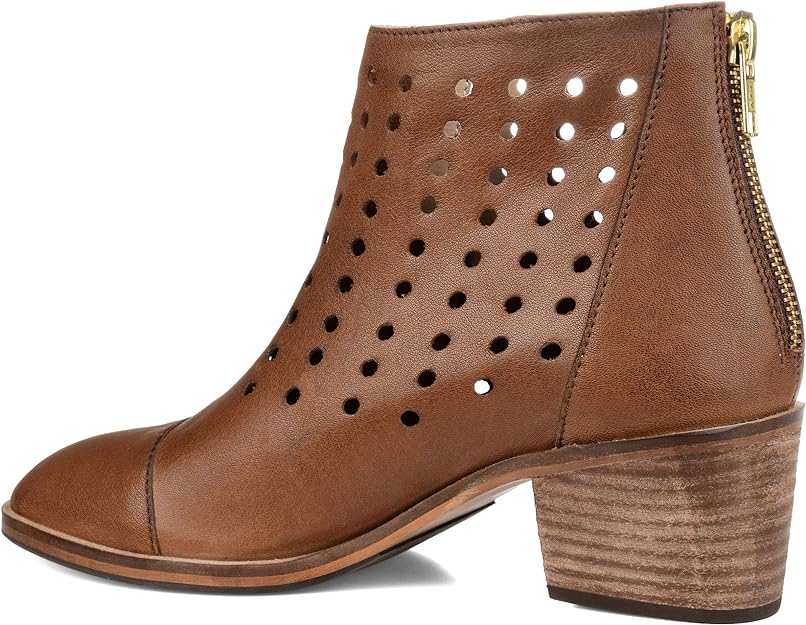 Journee Collection Women's Ulima Ankle Booties  Color Brown Size 7.5M