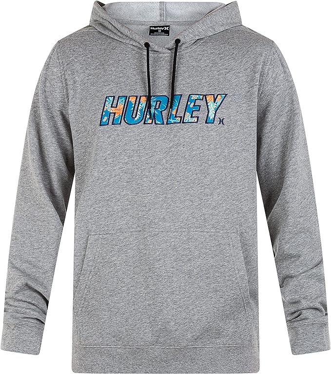 Hurley Men's  One and Only Summer Hoodie  Color Dark Gray Heather Size XL