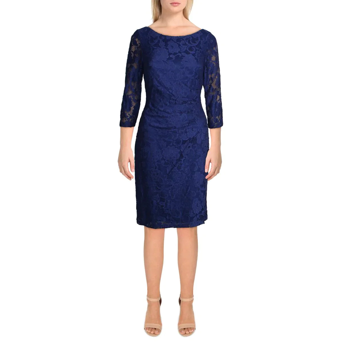 Jessica Howard Petite Stretch-Lace Sheath Dress  Color Royal Size 6P