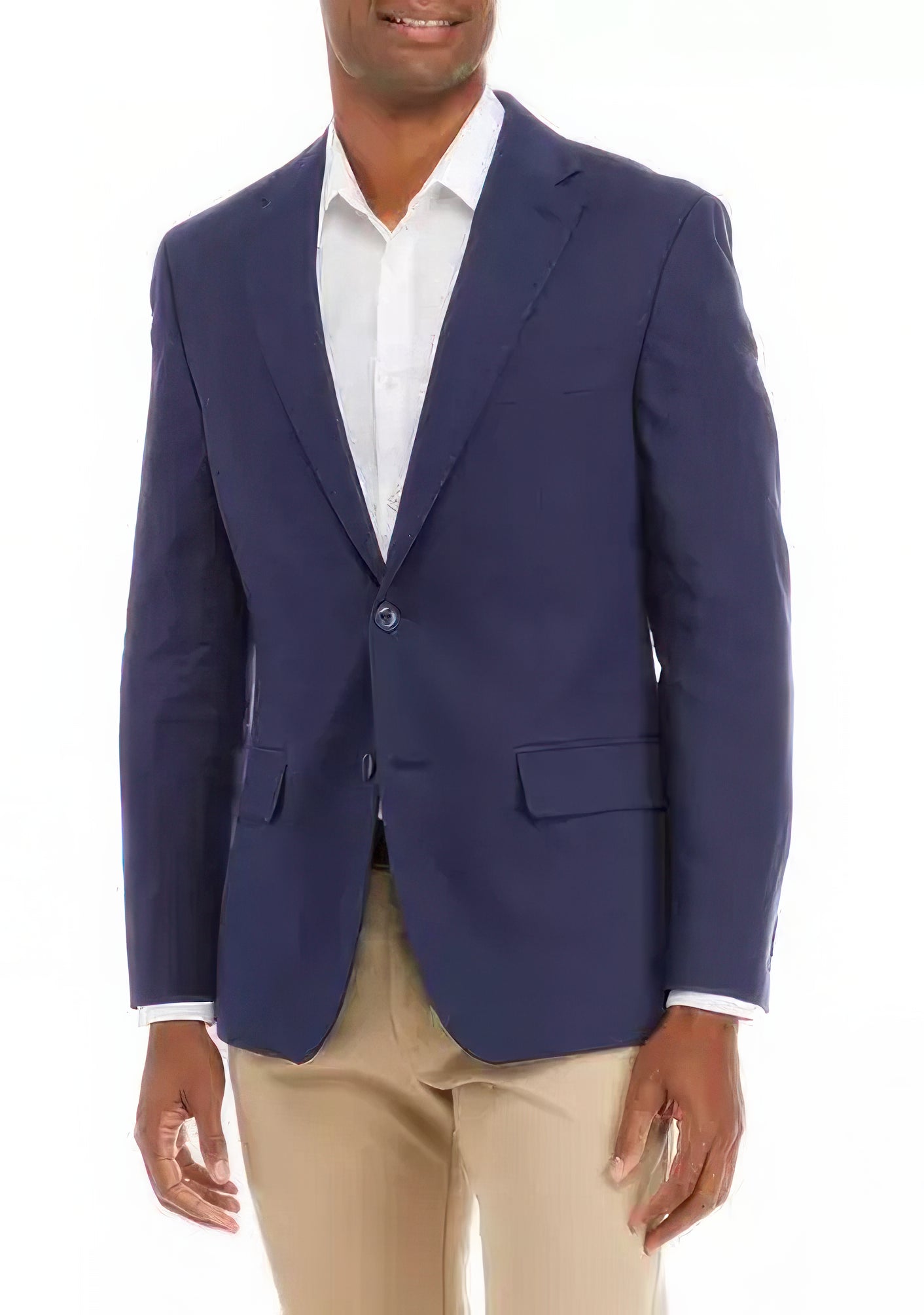 Tommy Hilfiger Men's Modern-Fit Linen Sport Coat  Color Navy Size 36S