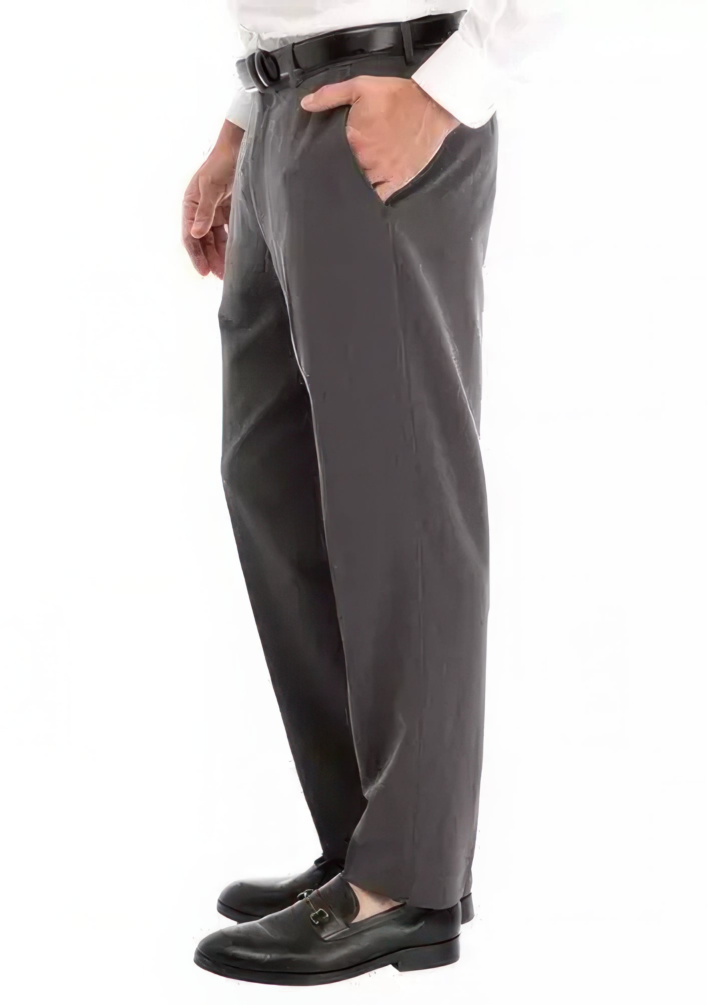 Nautica Men's Performance Stretch Dress Pants  Color Mid Gray W42xL30