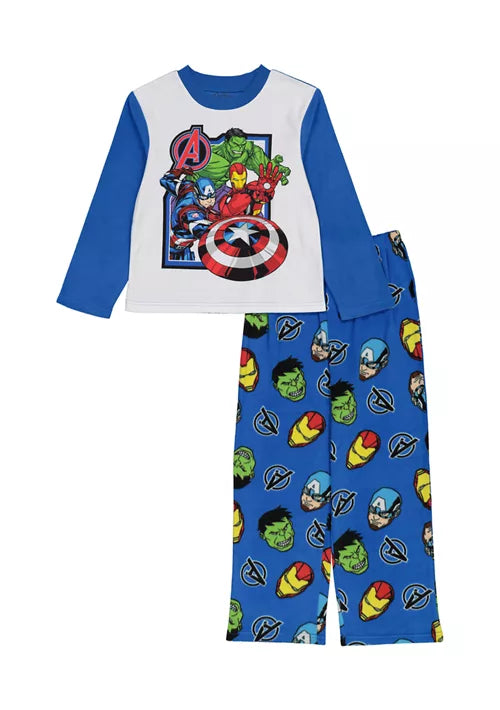 Marvel Boys Avengers Microfleece 2-Piece Pajama Set  Color Assorted Size 8