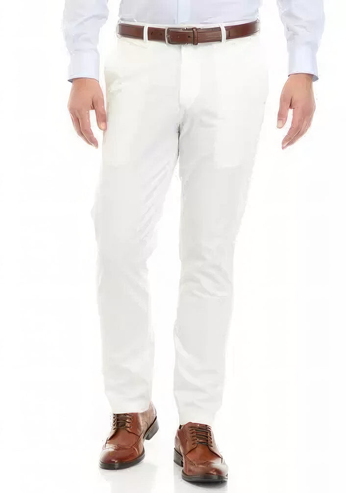 Lauren Ralph Lauren Men's Classic-Fit Stretch Flat-Front Dress Pants  Color Off White W31xL30