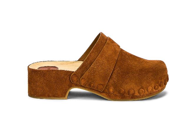 Cloé Joy OPEN BACK CLOGS  Color Ochre Delight Size 38W/US 7.5W