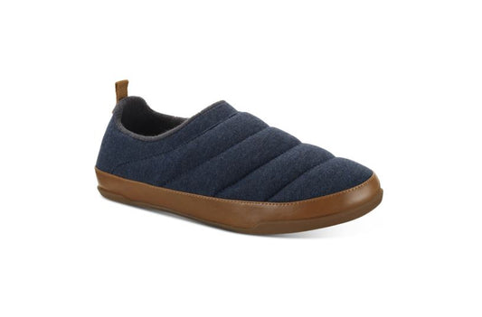 Sun + Stone Men's Derek Quilted Slipper  Color Denim Blue Size 7M