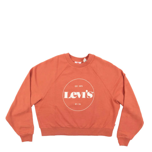 Levi's Women's Vintage Raglan Crew  Color Crew Circle Logo Aragon Size XS