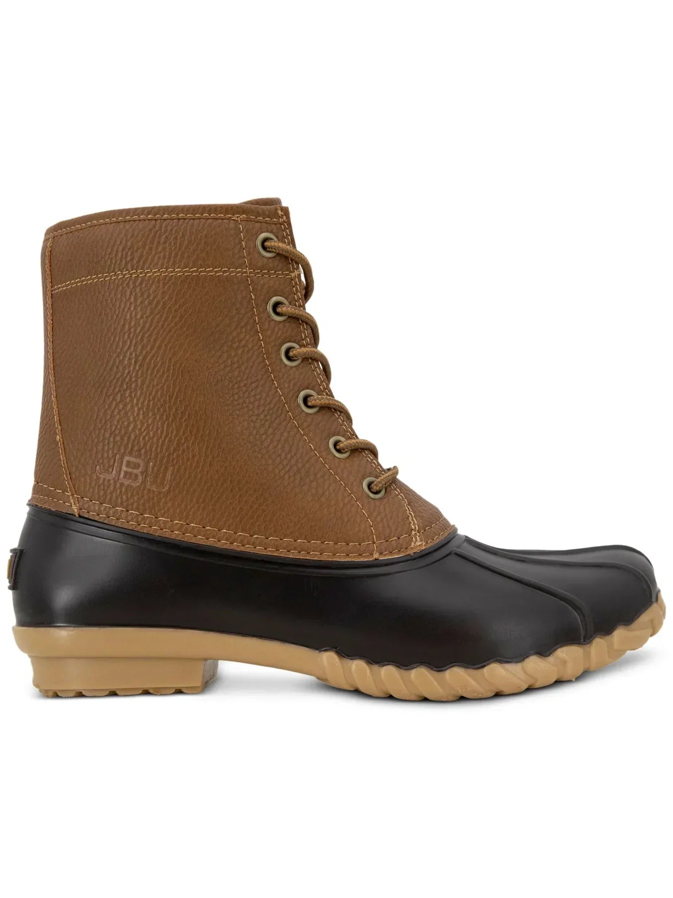 JBU Men's Maine Waterproof Round Toe Lace-Up Duck Boot  Color Tan Size 10