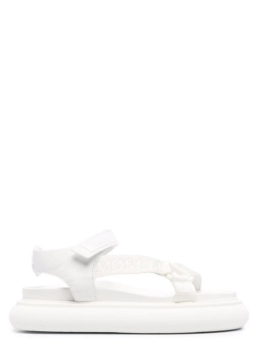 Moncler Catura 35mm Touch-Strap Sandals  Color White Size EU 35/US 5