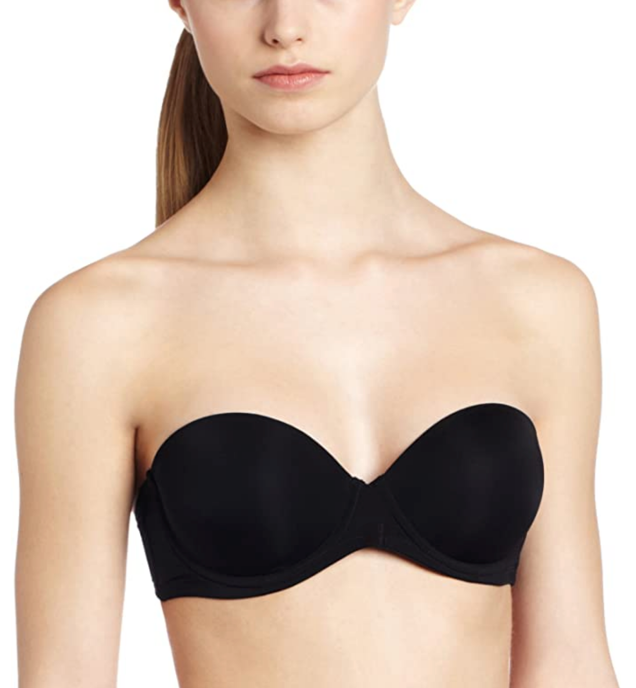 Calvin Klein Women's Naked Glamour Strapless Push Up Bra  Color Black Size 36D