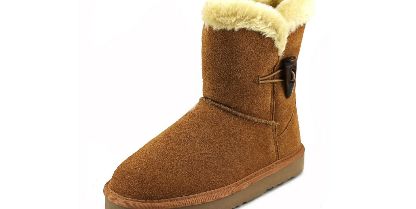 Style & Co Tiny2 Cold Weather Comfort Boots  Color Chestnut  Size 9M