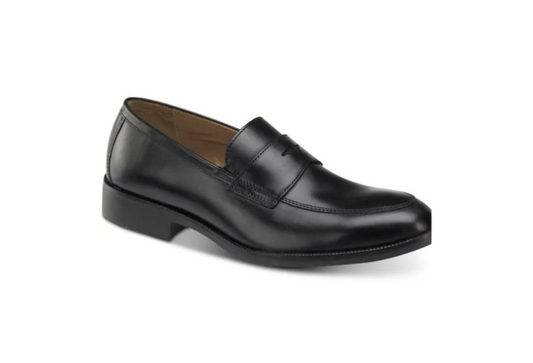 Johnston & Murphy Men's Alcott Penny Loafer  Color Black Calfskin Size 12M