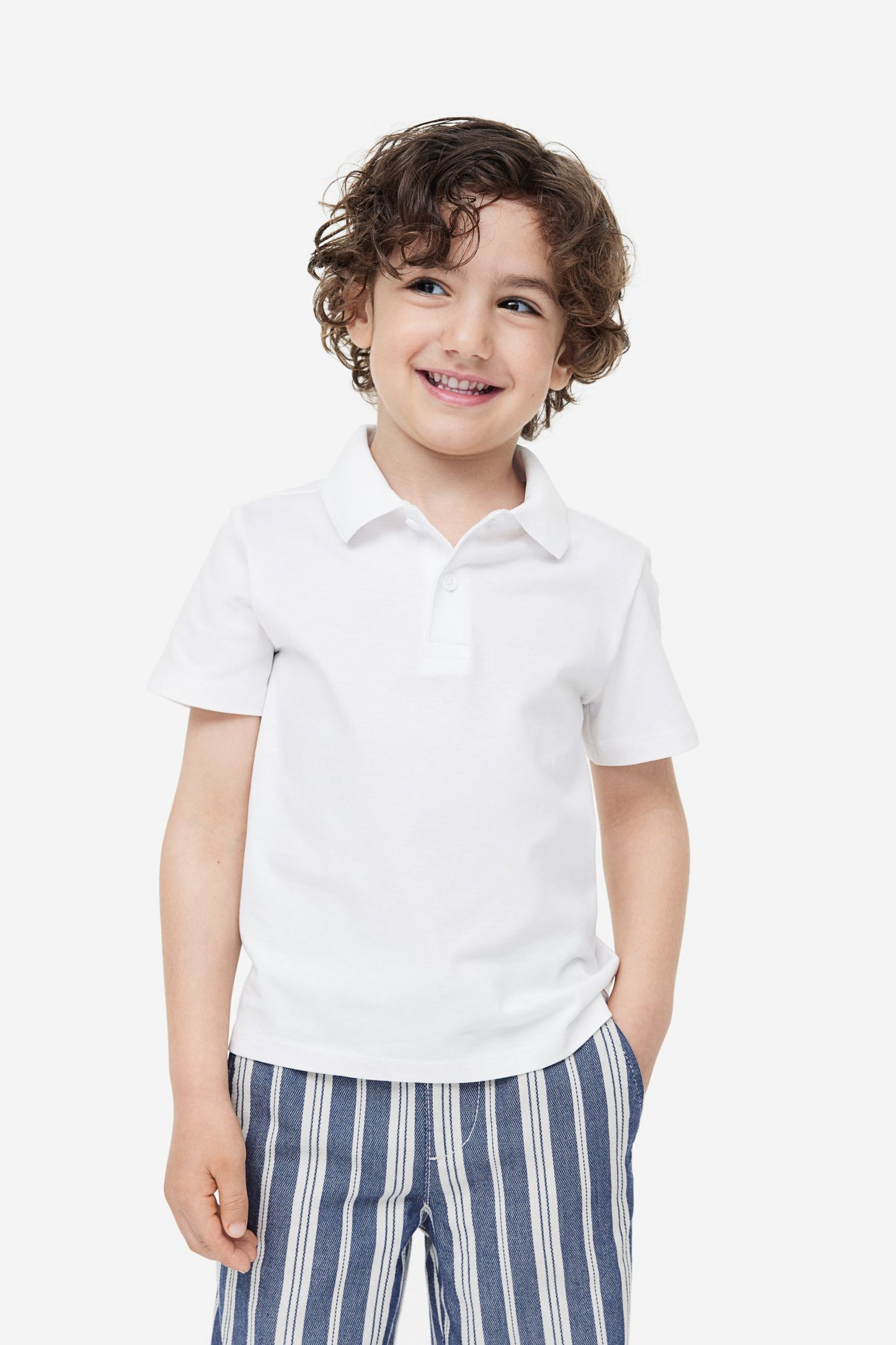 First Impressions Toddler Boys Polo Shirt  Color Angel White Size 4T