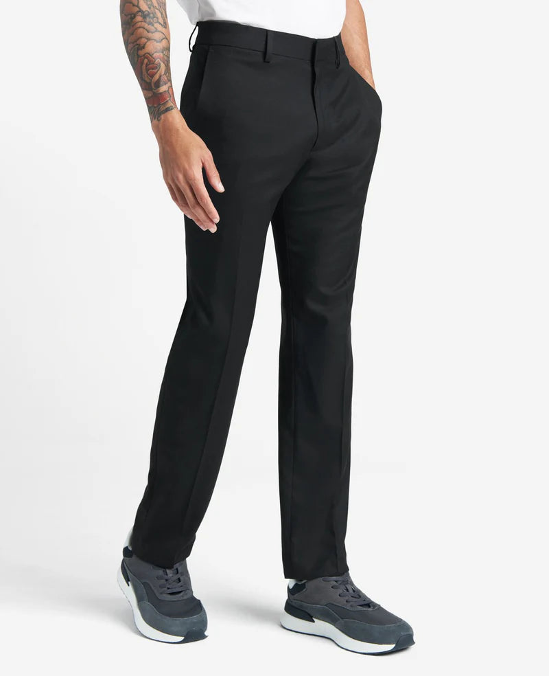 Kenneth Cole Reaction Men's Slim-Fit Stretch Dress Pants  Color Black W30xL30