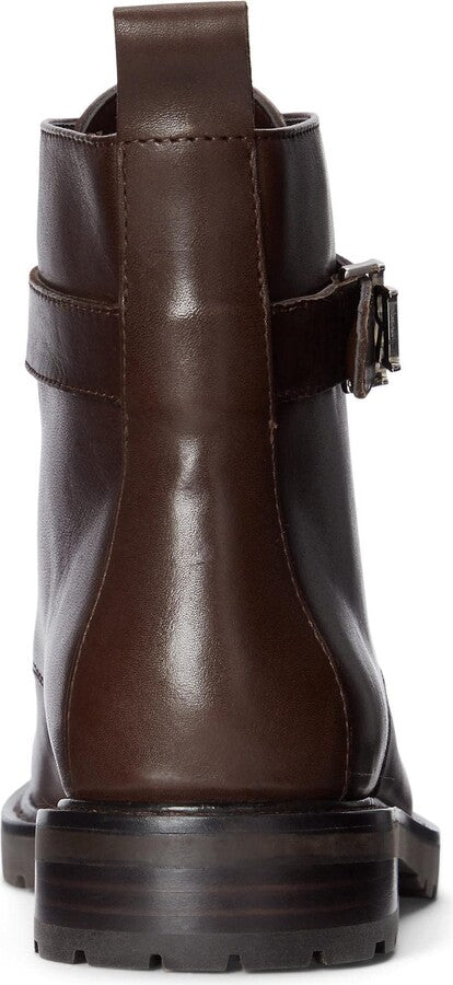 Lauren Ralph Lauren Women's Eldridge Lug Sole Boots  Color Chestnut Brown Size 6M