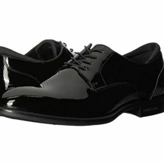 Kenneth Cole New York Men's Futurepod Cap-Toe Oxford  Color Black Pantent Size 12M