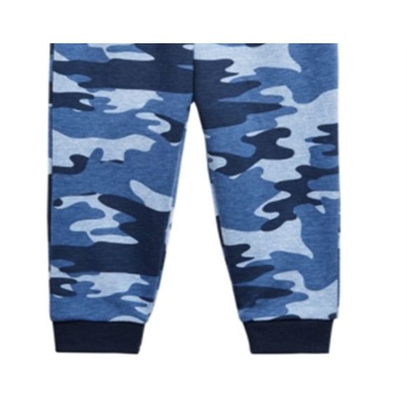 First Impressions Baby Boy Camo Jogger  Color Blue Nile Heather Size 3-6 months