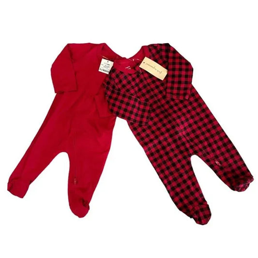 First Impressions Baby Girls/Boys Precious 2-Pc Coverall  Color Cherry Red Size 6-9 months