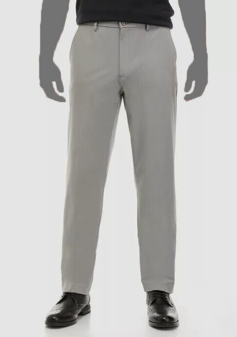 Lauren Ralph Lauren Men's Classic-Fit Cotton Stretch Performance Dress Pants  Color Gray W42xL32