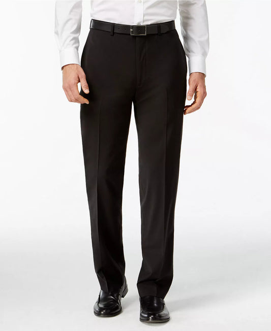 Calvin Klein Men's Slim-Fit Wool Suit Separate Pants  Color Black W40xL32