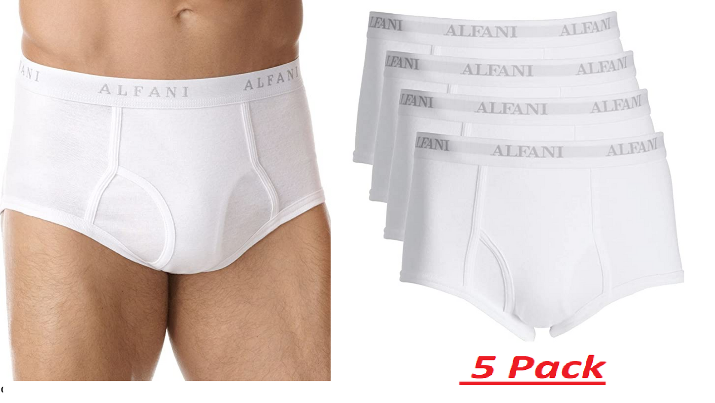 Alfani Men's 5-Pk. Briefs  Color White Size XL