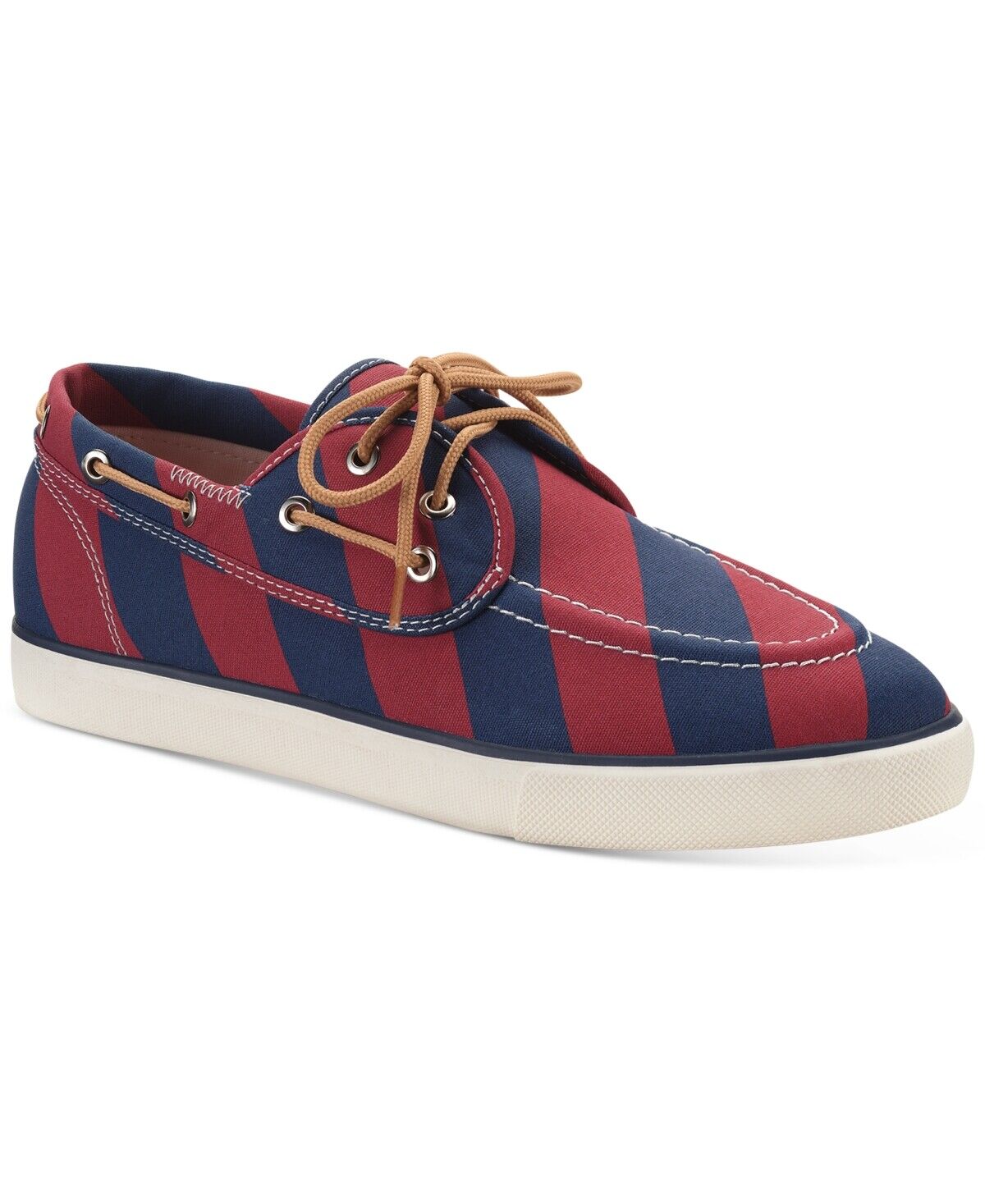 Club Room Men's Royce Boat Shoe  Color Navy/Red Size 8M