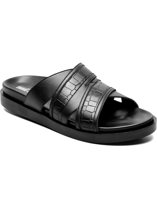 Stacy Adams Men's Mondo Open Toe Slip-On Slide Sandals  Color Black Size 11M