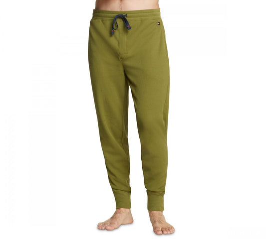 Tommy Hilfiger Men's Thermal Pajama Joggers Pants  Color Green Vine Size S