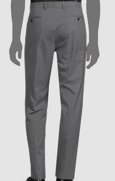 Lauren Ralph Lauren Men's Classic-Fit Solid Flat-Font Dress Pants  Color Dark Grey Solid W34xL32