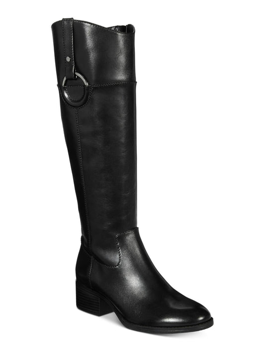 Alfani Womens Bexleyy Leather Tall Riding Boots  Color Black Size 7M