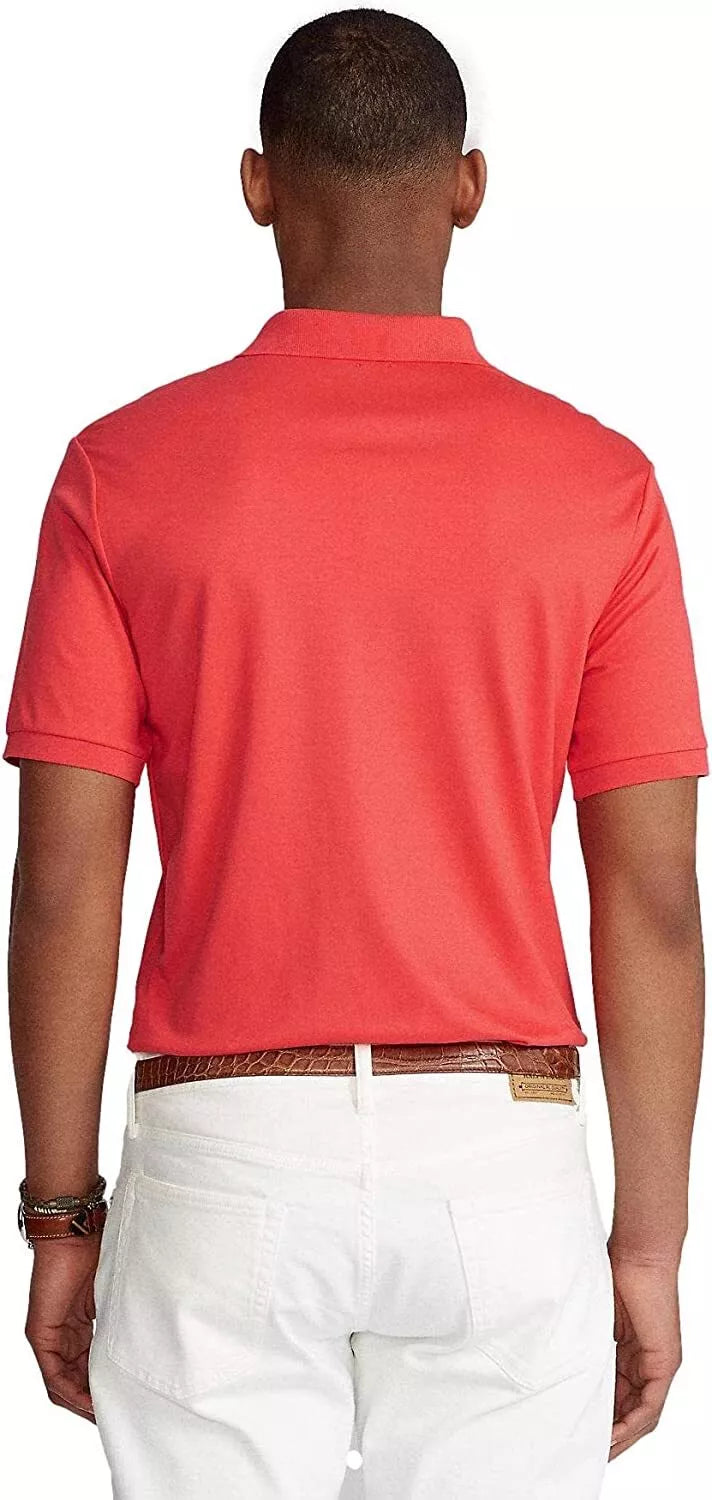 Polo Ralph Lauren Men's Soft Touch Pima Interlock Polo Shirt  Color Polo Red Size M