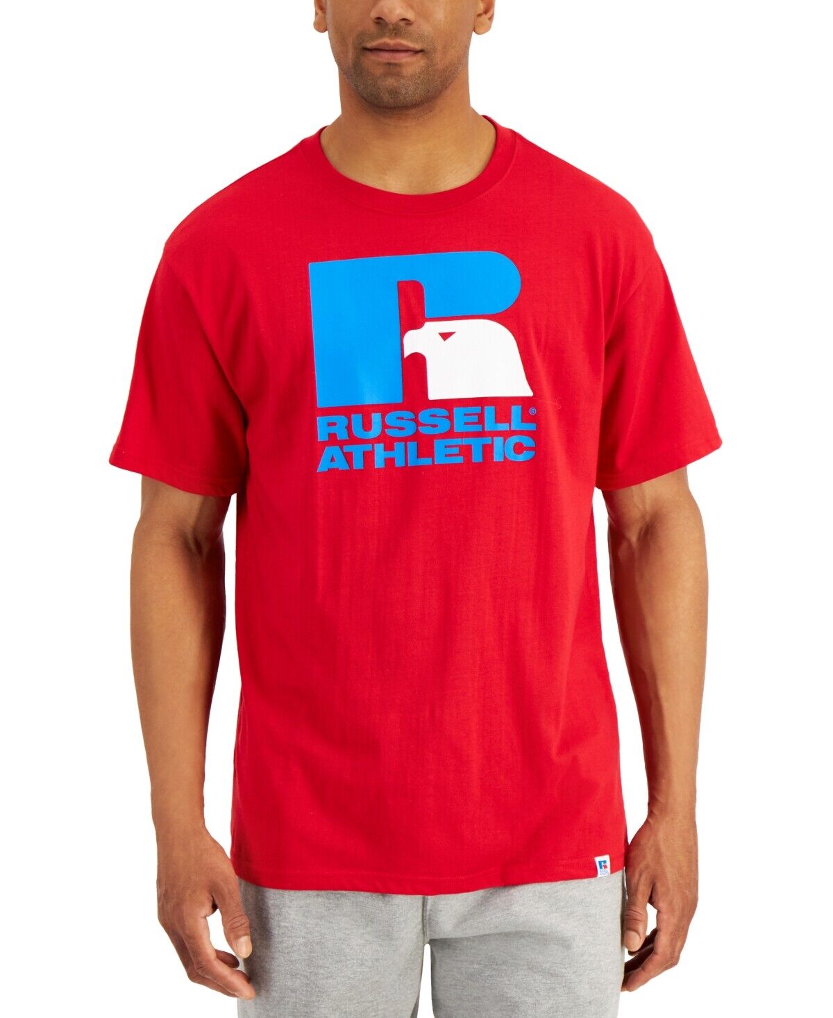 Russell Athletic Men's Lawrence Logo Graphic T-Shirt  Color Red Coast Size 2XL