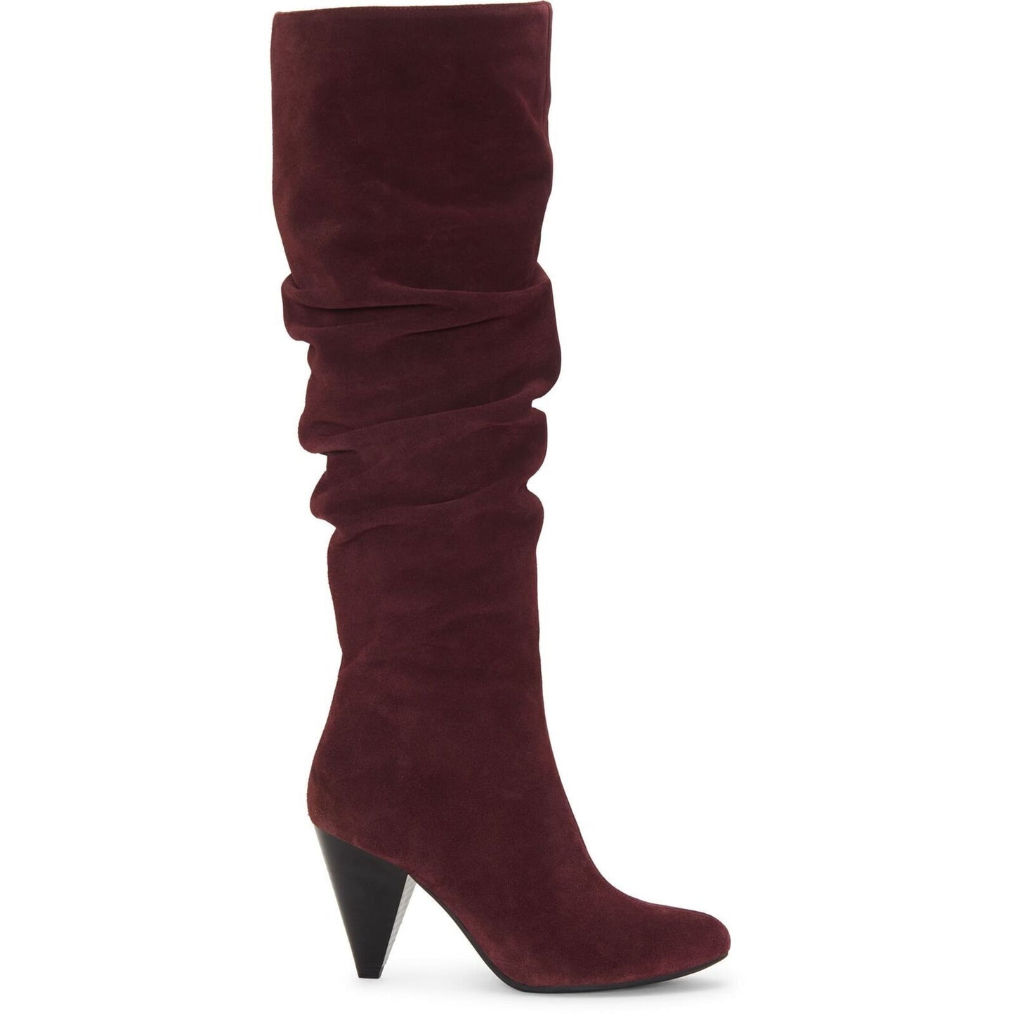 INC International Concepts Gerii Knee-High Riding Boots  Color Maroon Suede Size 10M