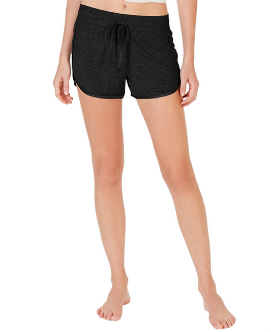 Alfani Women's Satin-Trim Pajama Shorts  Color Classic Black Size 2XL