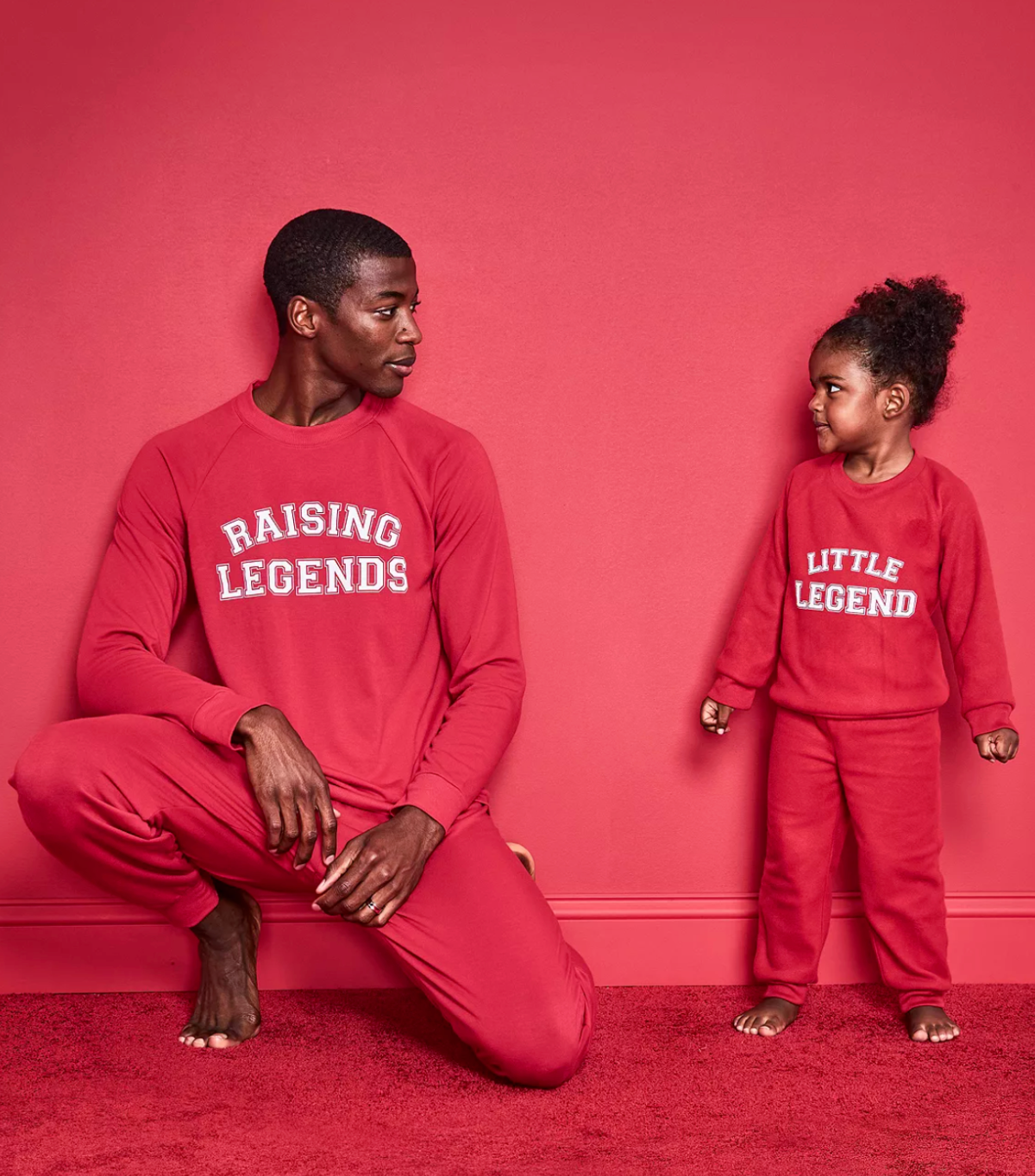 Family Pajamas Big Kids Little Legend 2-Piece PJ Set  Color Candy Red Size XL(14-16)