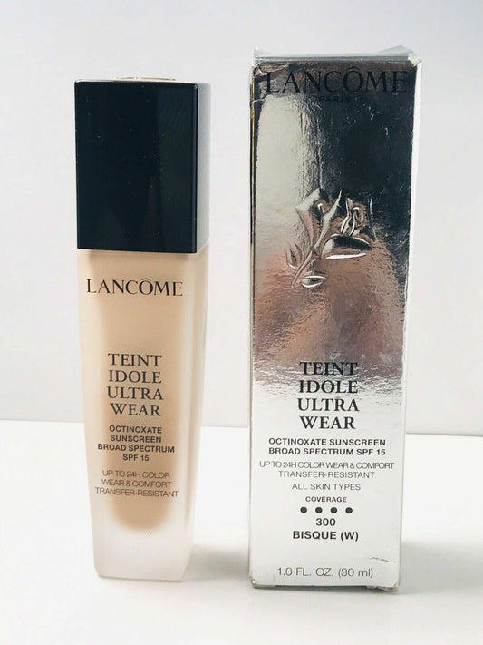 LANCOME  Teint Idole Ultra 24h Makeup 300 Bisque Warm, Natural Matte Finish 1oz