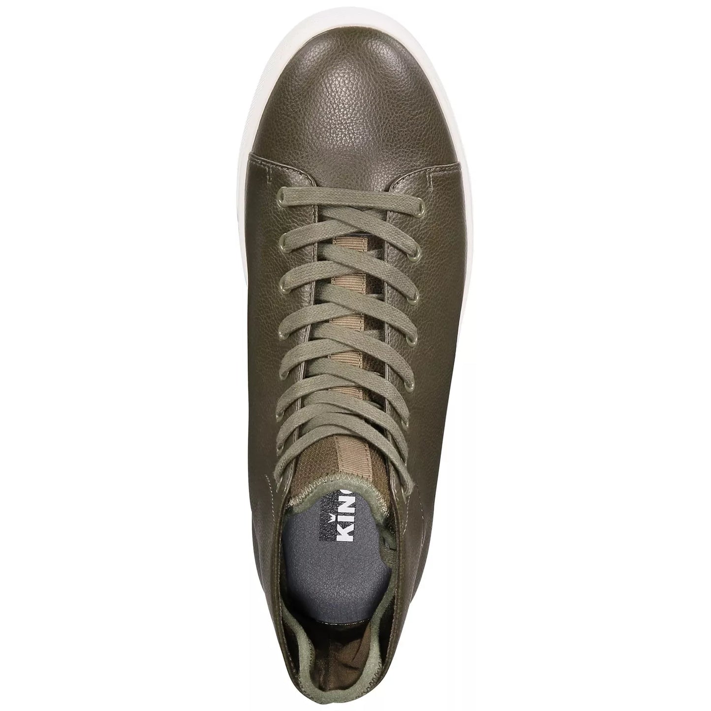 KINGSIDE Men's William High Top Sneakers  Color Olive Size 8